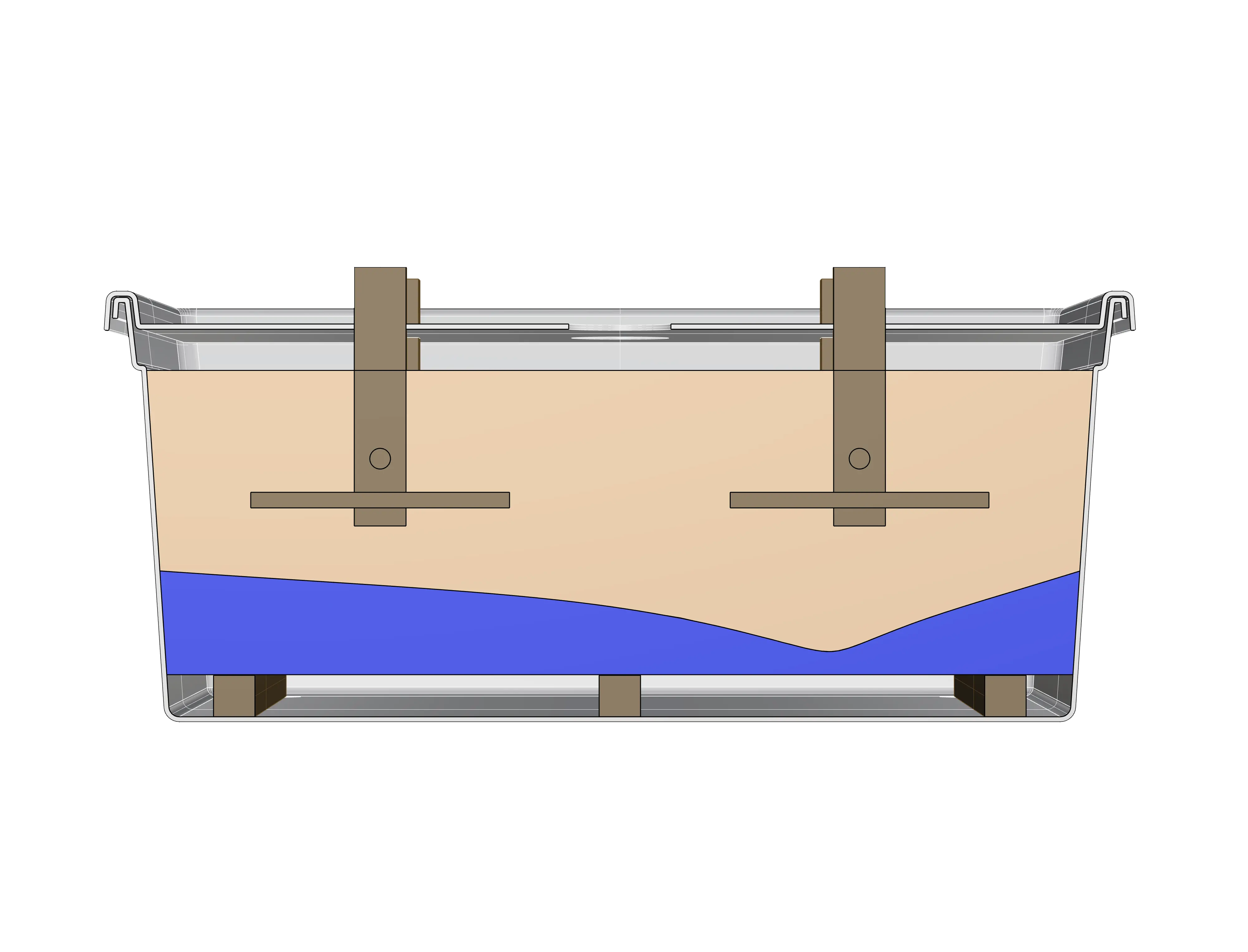 Einbetten im Myzelkompositmaterial