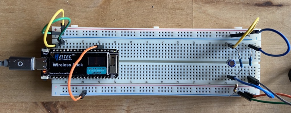 Photo of breadboard