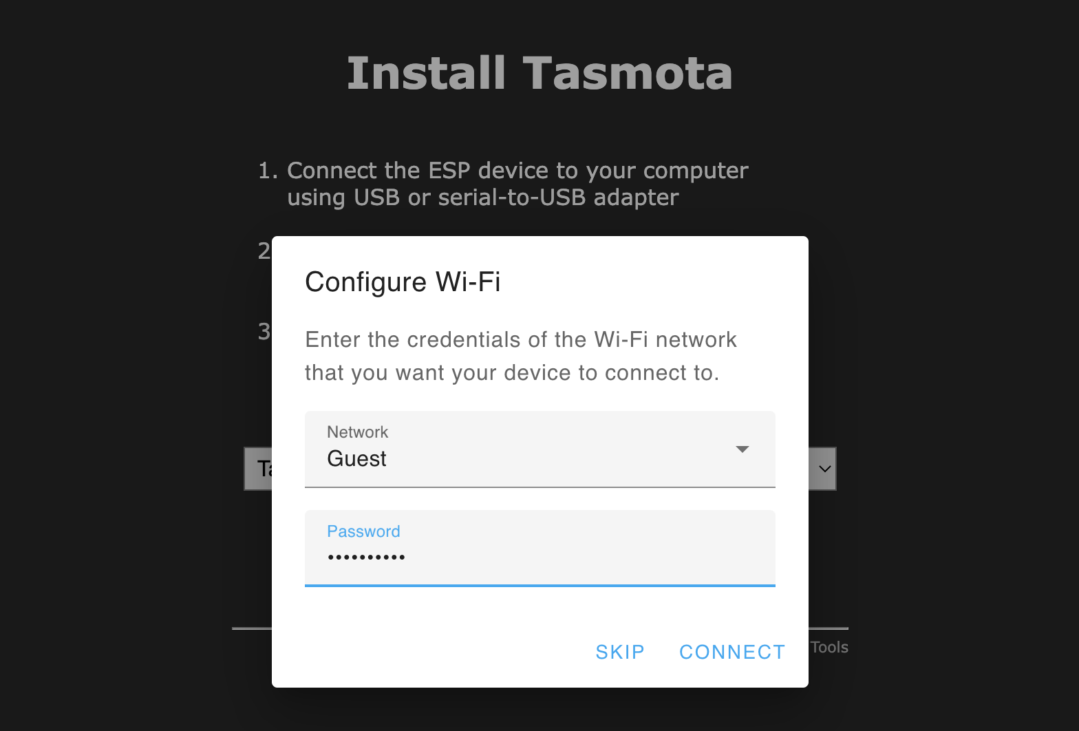 Set up Wifi