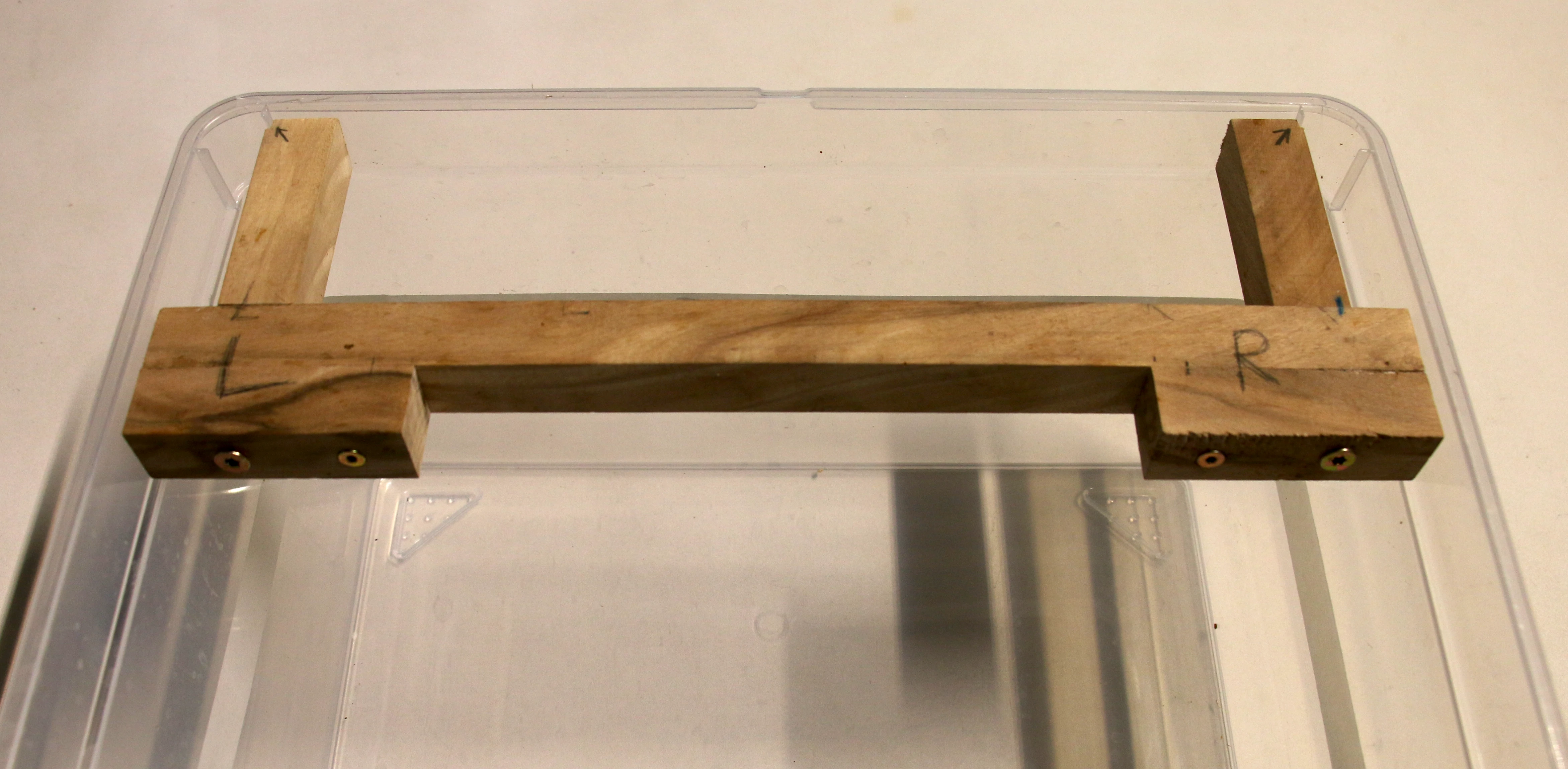 platzierte Ausrichtungsschablone